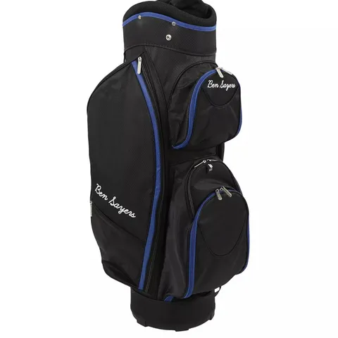 BOXED BEN SAYERS M8 PACKAGE SET - GOLF CART BAG - BLACK/BLUE - GRAPHITE - RIGHT HAND