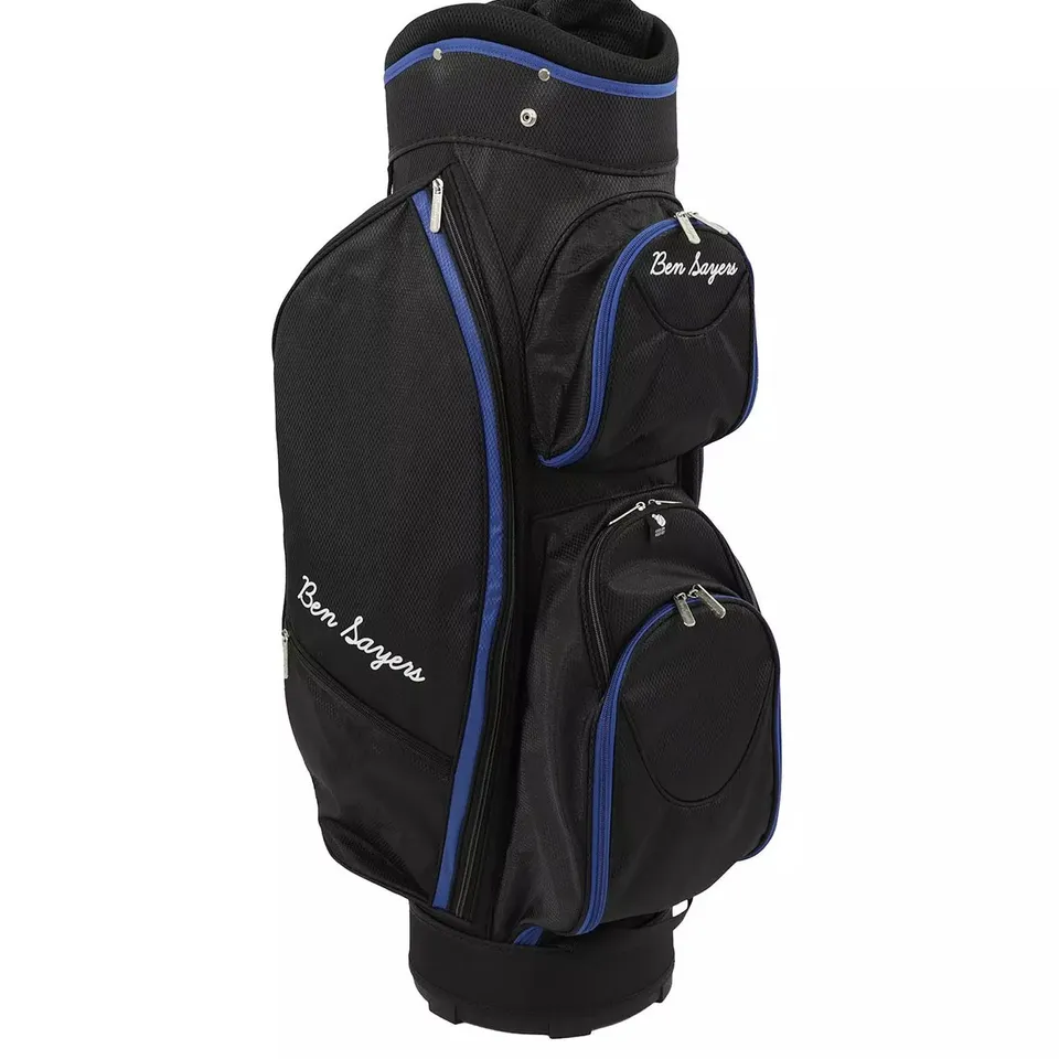 BOXED BEN SAYERS M8 PACKAGE SET - GOLF CART BAG - BLACK/BLUE - GRAPHITE - RIGHT HAND