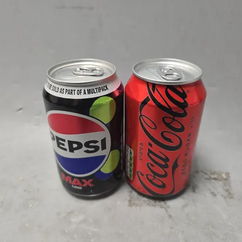 APPROXIMATELY 16 ASSORTED DRINKS ITEMS TO INCLUDE - COCO COLA ZERO SUGAR , PEPSI MAX LIME