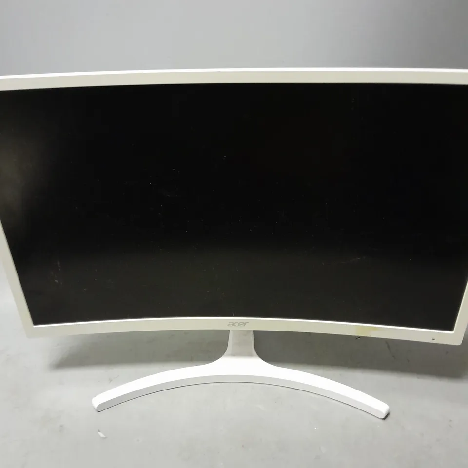 ACER CURVED COMPUTER MONITOR IN WHITE