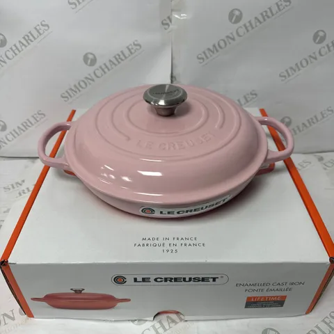 BOXED LE CREUSET SIGNATURE CAST IRON