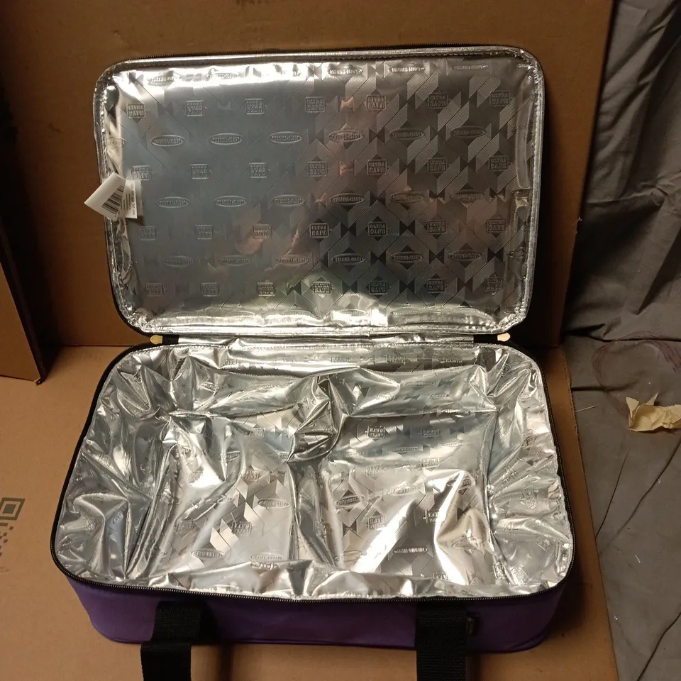 PURPLE THERMO-FLECT STORAGE BAG WITH CARRY HANDLES - BOXED 