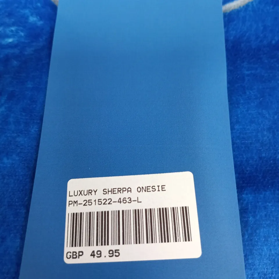 PORTSMOUTH FC LUXURY SHERPA ONESIE – BLUE, SIZE L