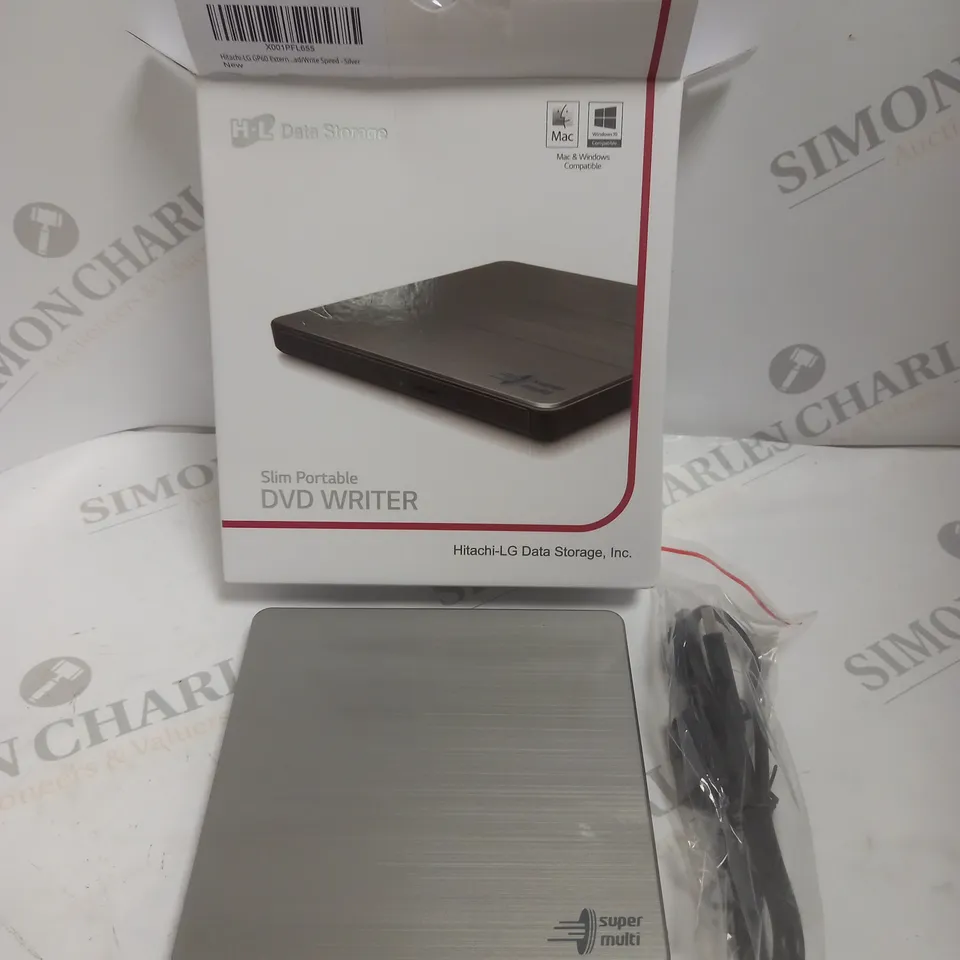 HITACHI-LG SLIM PORTABLE DVD WRITER 