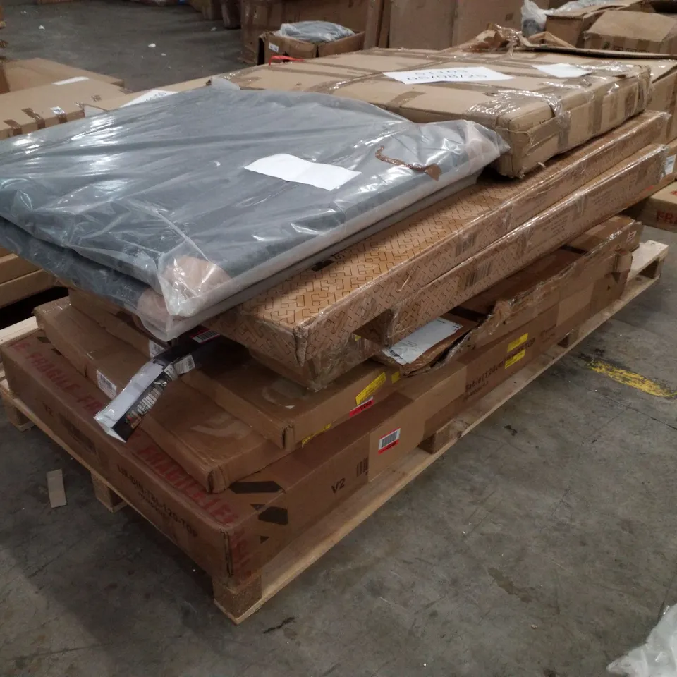 PALLET CONTAINING ASSORTED FLATPACK FURNITURE PARTS 