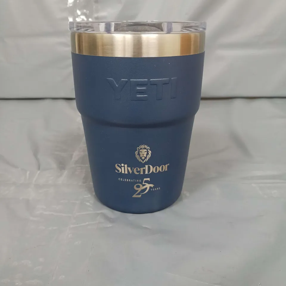 PERSONALISED YETI RAMBLER INSULATED TRAVEL CUP "ROSIE" IN NAVY