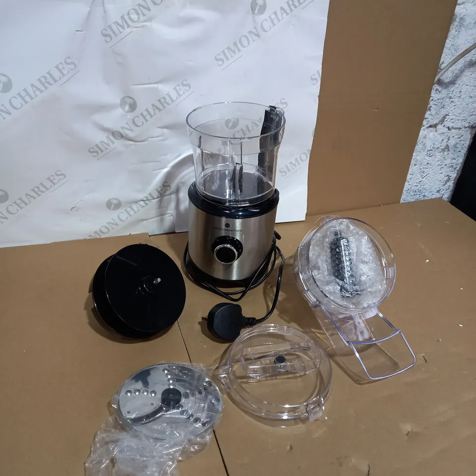 COOK'S ESSENTIALS 400ML COMPACT DOUBLE BLADE FOOD PROCESSOR