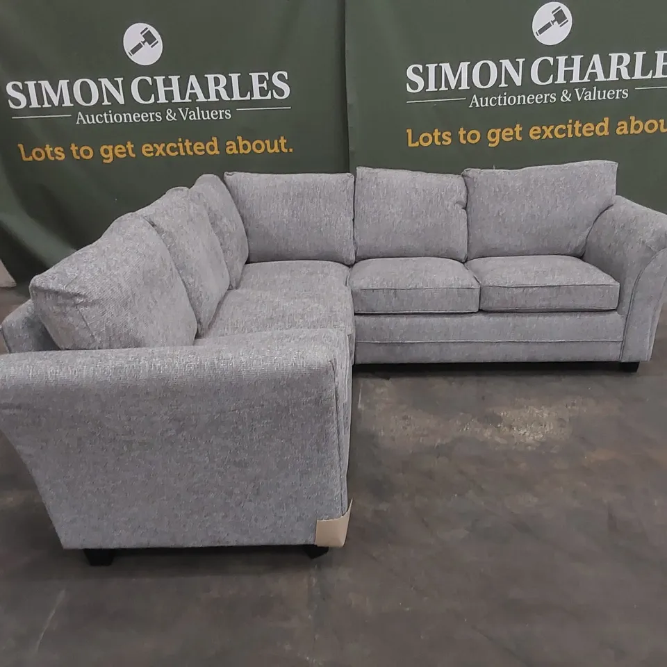 DURY CHUNKY WEAVE STANDARD BACK CORNER GROUP SOFA RRP £1349