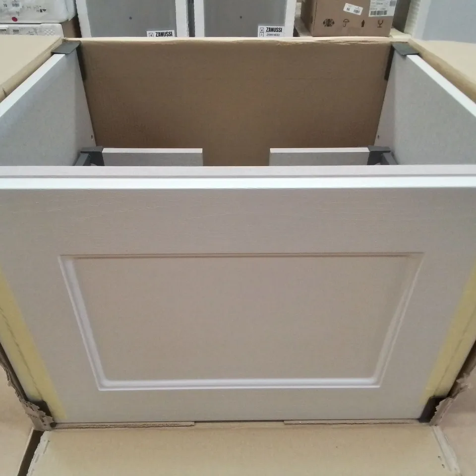 BOXED AS NEW CALYPSO CHELWORTH WALL HUNG VANITY UNIT IN CONTOUR GREY - 585X447X413MM