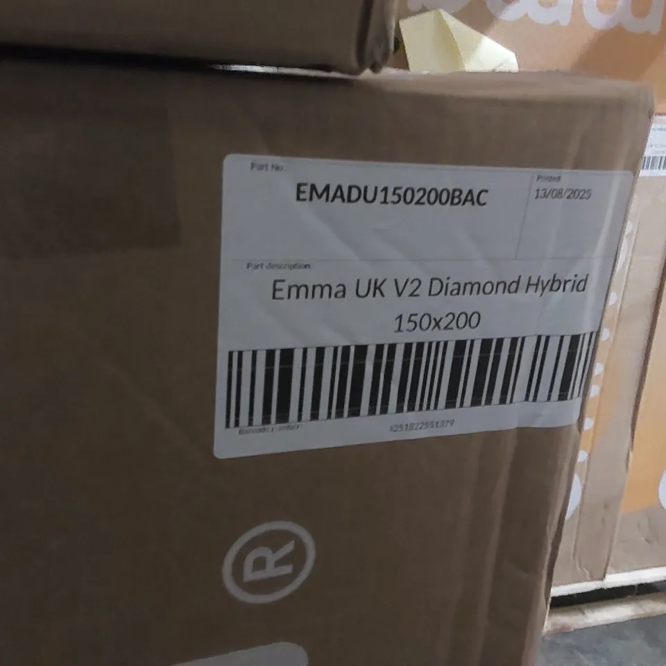 BRAND NEW BOXED EMMA UK V2 DIAMOND HYBRID 150 x 200CM KING SIZE MATTRESS