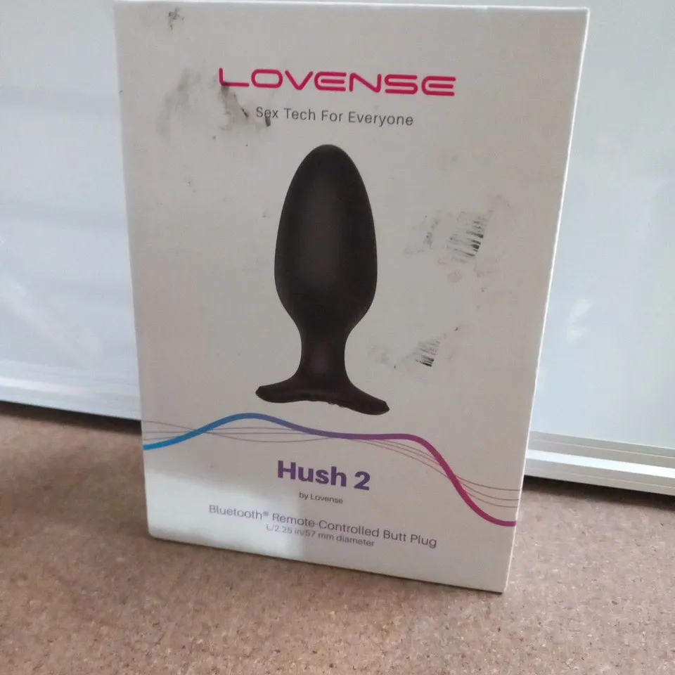 BOXED LOVENSE HUSH 2 BLUETOOTH REMOTE CONTROLLED BUTT PLUG