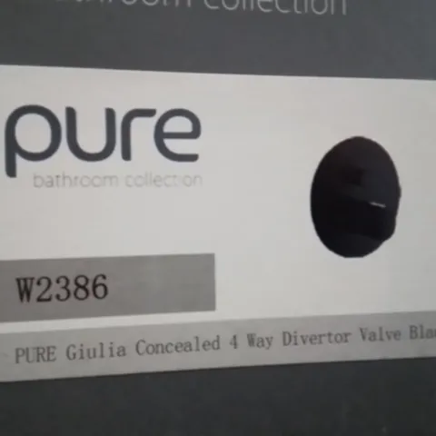 BRAND NEW PURE GIULIA WALL MOUNTED BASIN MIXER TAPS // BLACK W2386