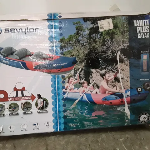 BOXED SEVYLOR TAHITI PLUS 3 PERSON INFLATABLE KAYAK