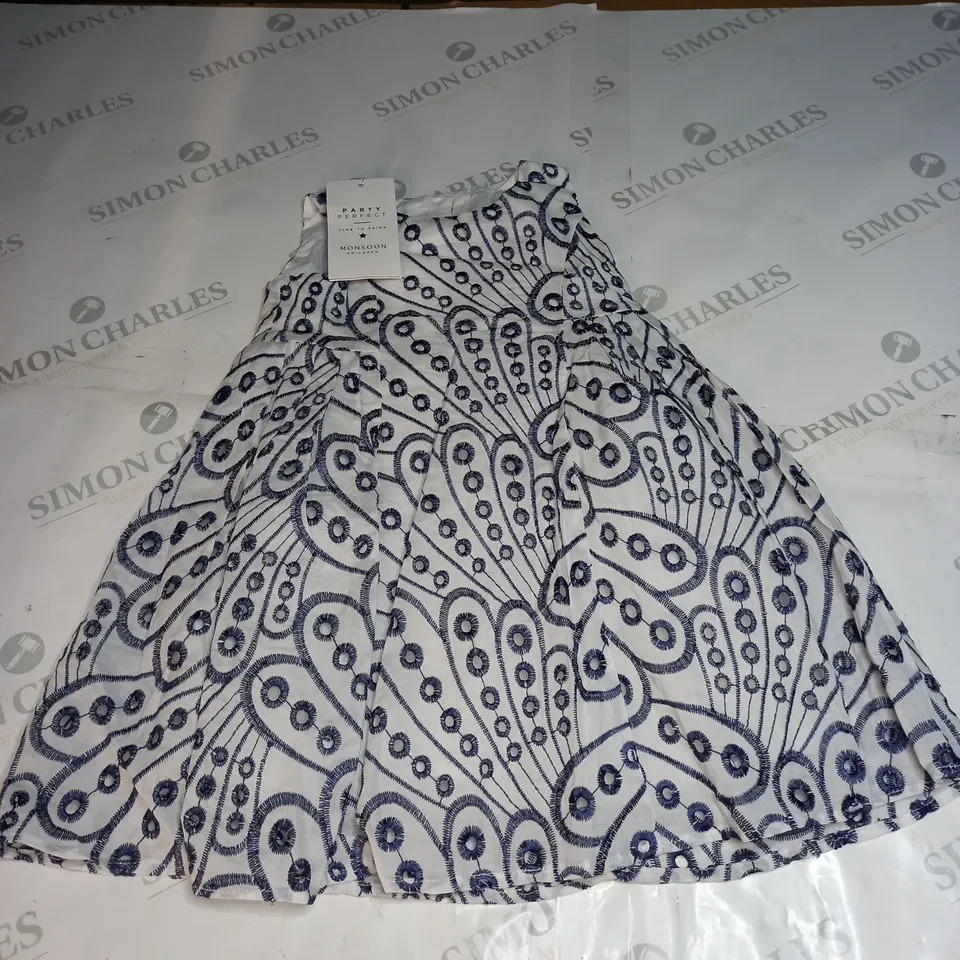 MONSOON PATTERN DRESS SIZE 12-18 MONTHS