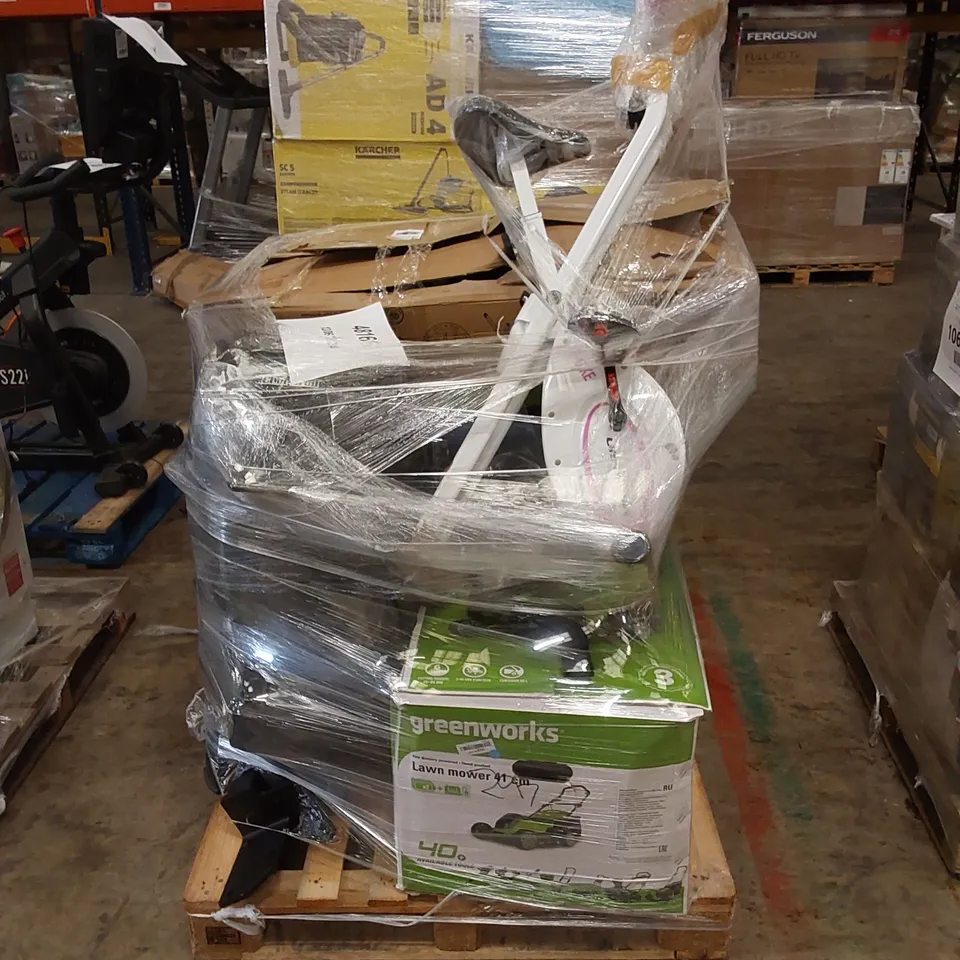 PALLET OF APPROXIMATELY 6 UNPROCESSED RAW RETURN HOUSEHOLD AND ELECTRICAL GOODS TO INCLUDE;