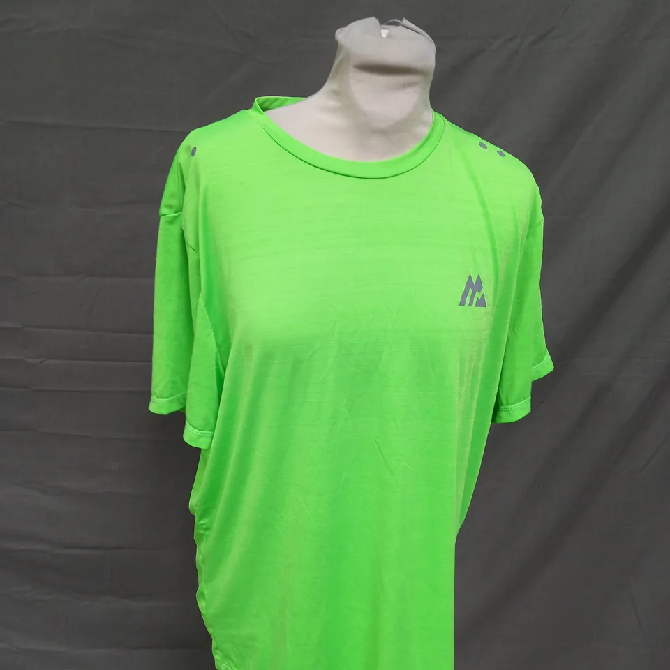 MONTIREX NEON LIME GREEN TRAINING T-SHIRT - LARGE