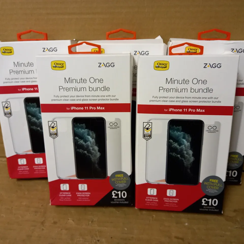 LOT OF 5 MINUTE ONE PREMIUM BUNDLES FOR IPHONE 11 PRO MAX