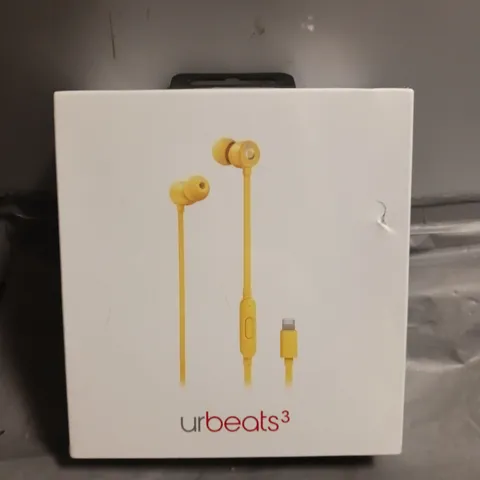 SEALED URBEATS 3 IN YELLOW WIRED EARPHONES