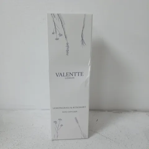 VALETTE LONDON REED DIFFUSER – LEMONGRASS & ROSEMARY, MADE IN THE UK