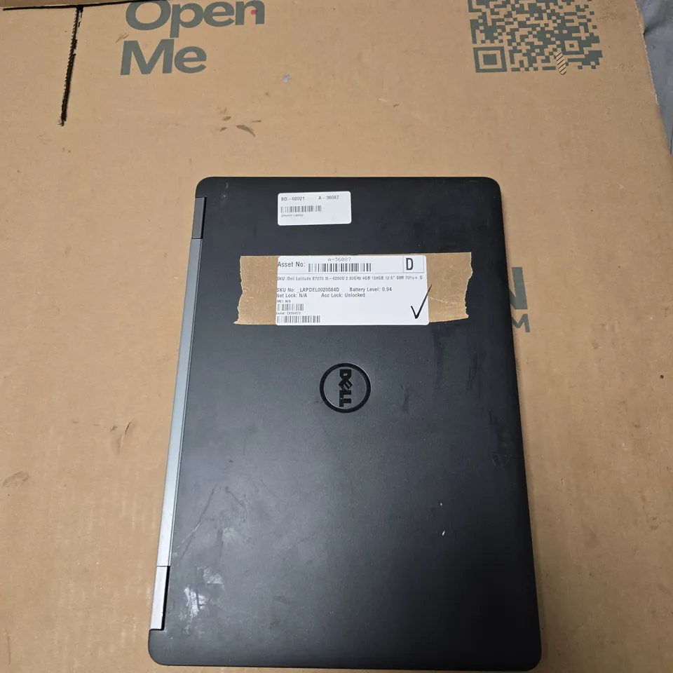 DELL LATITUDE 7270 LAPTOP – I5-6200U, 4GB RAM, 128GB SSD, 12.5IN DISPLAY
