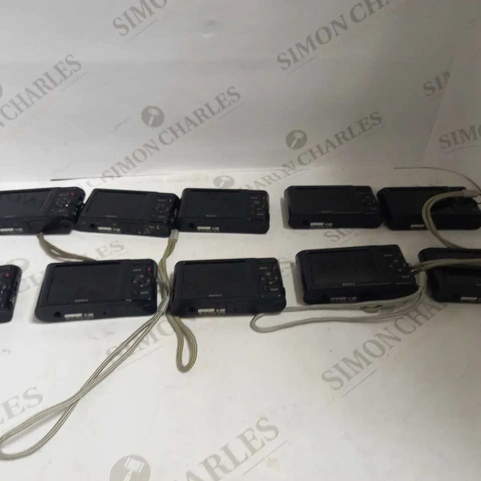 LOT OF 10 BLACK SONY CYBER-SHOT DSC-W810