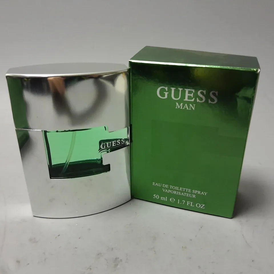 3 BOXED GUESS MAN EAU DE TOILETTE SPRAY (3 x 50ml)