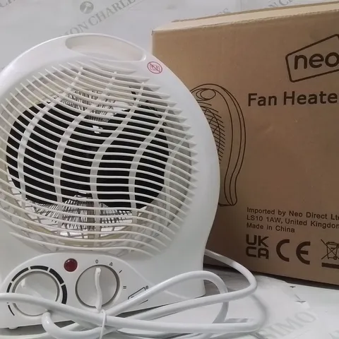 BOXED NEO FAN HEATER IN WHITE