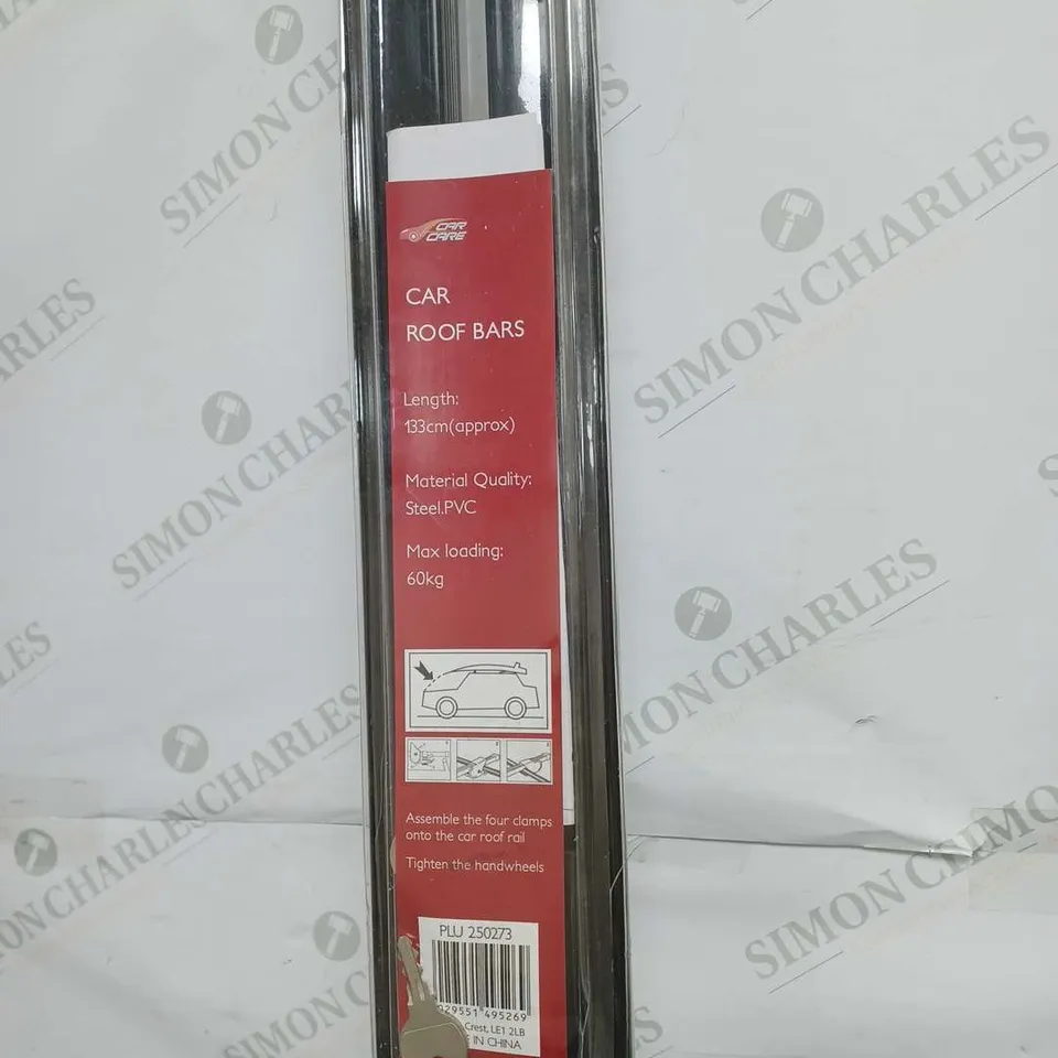 CAR CARE ROOF BARS BLACK 