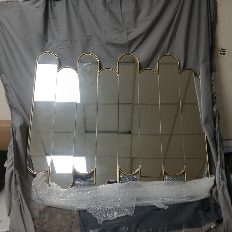 MICHELLE KEEGAN HOME PILL STACKED MIRROR 90X75CM - COLLECTION ONLY