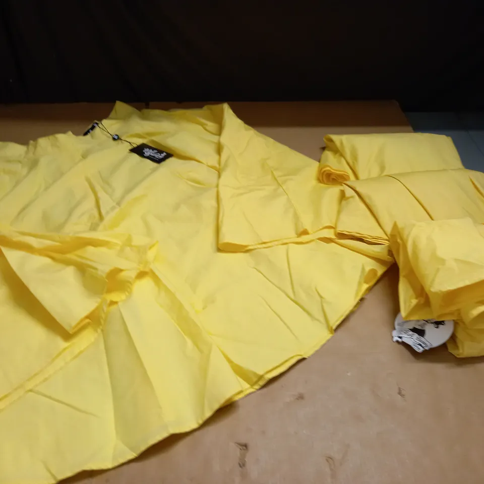 LOT OF 4 HELL BUNNY YELLOW WIDE SKIRTS - VARIOUS SIZES