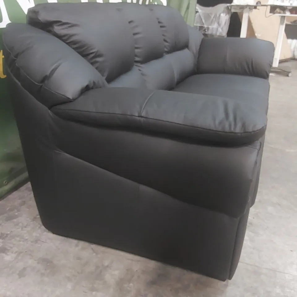 QUALITY DESIGNER NAPLES ITALIAN LEATHER 3 SEATER SOFA
