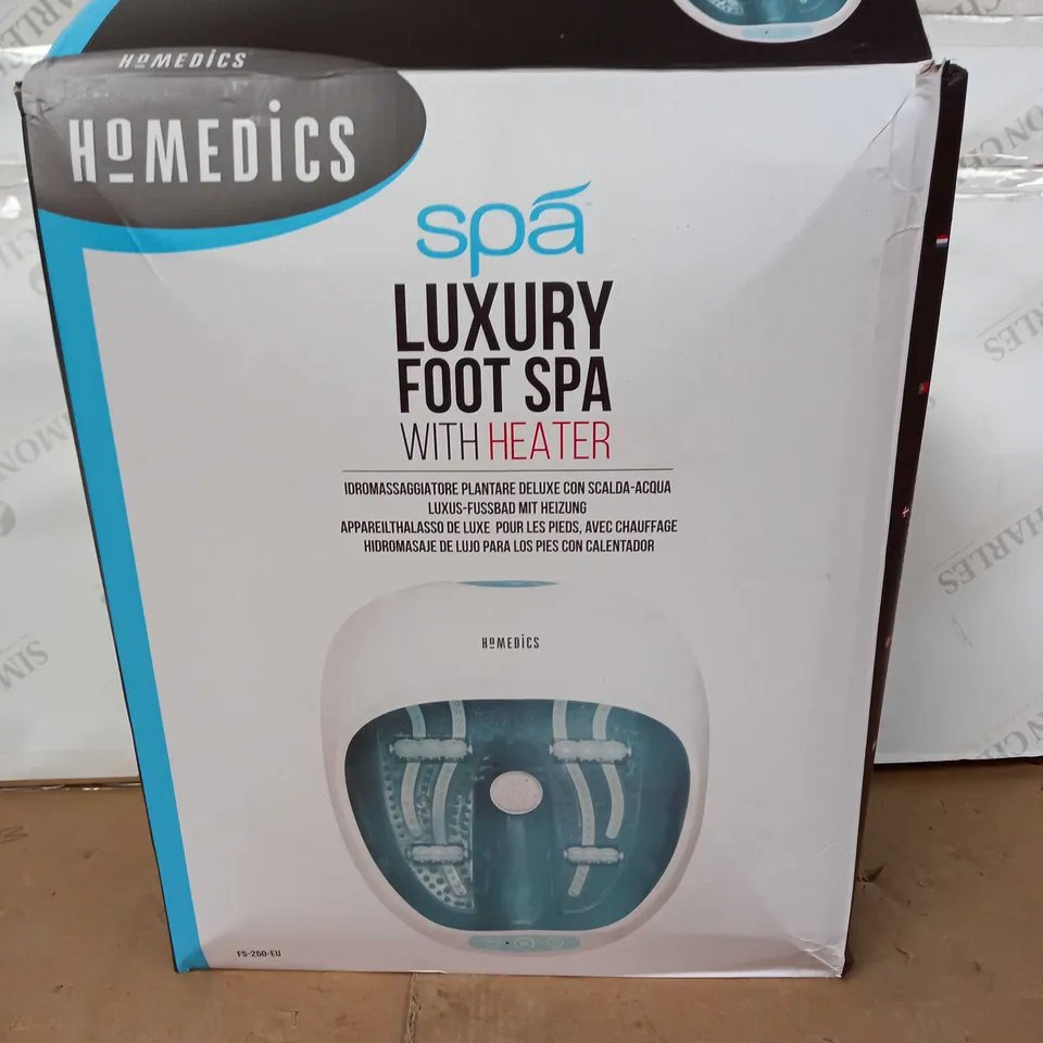 BOXED HOMEDICS SPA LUXURY FOOT SPA WITH HEATER