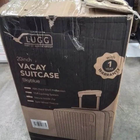 BOXED LUGG 20INCH VACAY SUITCASE SKYBLUE