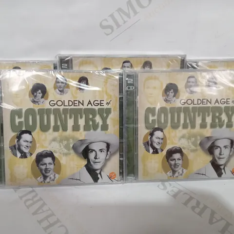 BOX OF APPROXIMATELY 20 GOLDEN AGE OF COUNTRY HEARTBREAK USA AUDIO CDS