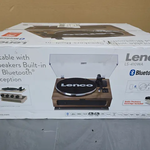 LENCO LS-410WA TURNTABLE WITH BLUETOOTH – BOXED