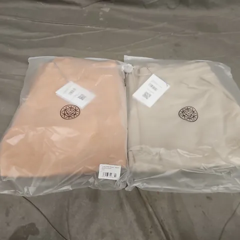 APPROXIMATELY 20 ASSORTED BAGGED UNISEX BRASS MONKEY JOGGERS IN VARIOUS SIZES IN CLAY & CORAL COLOURS