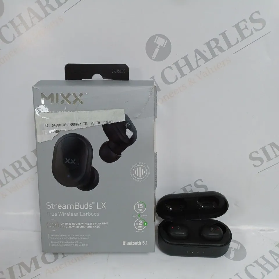 MIXX AUDIO STREAM BUDS DOTS CHARGE WIRELESS EARBUDS