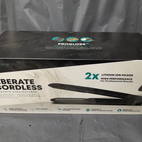 BOXED REVAMP LIBERATE CORDLESS CERAMIC STARIGHTENER