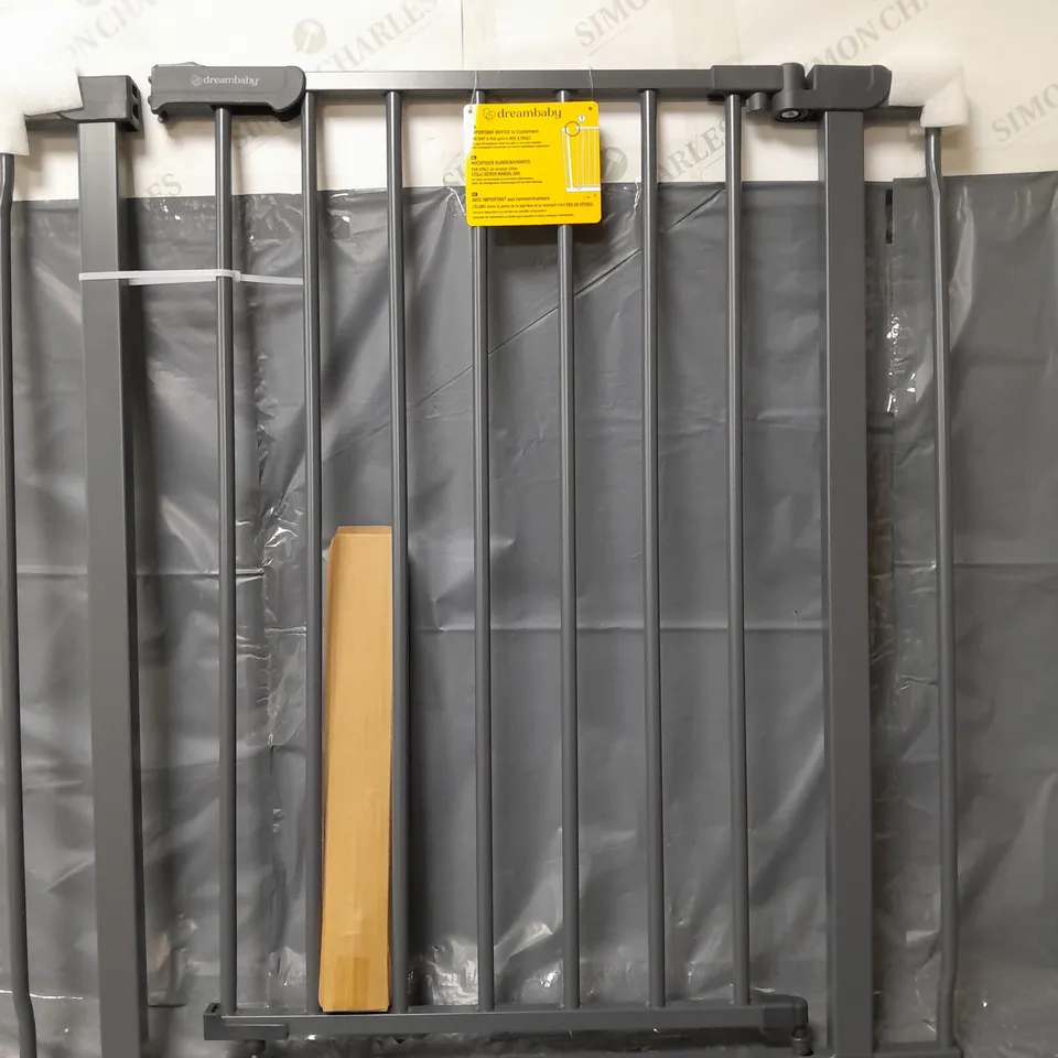BOXED AVA METAL SAFETY GATE 75-81CM - CHARCOAL - COLLECTION ONLY 