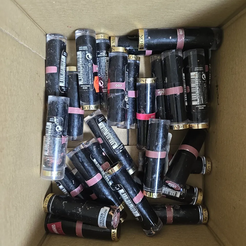 APPROXIMATELY 25 REVLON GLAZED MAUVE LIPSTICKS - 007