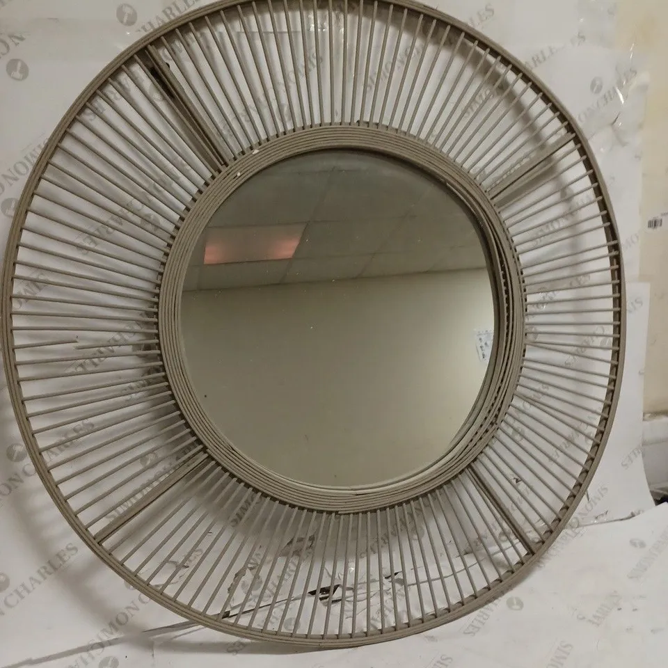 OUTLET K BY KELLY HOPPEN BAMBOO CIRCULAR MIRROR // COLLECTION ONLY