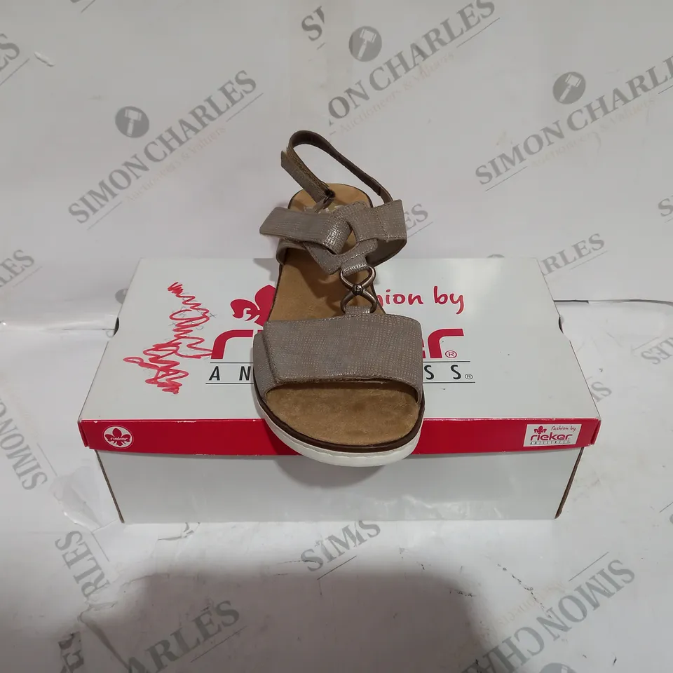 BOXED RIEKER BIEGE SANDALS SIZE 41