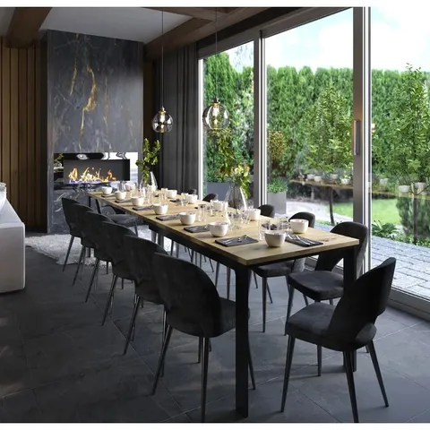 BOXED BRICELYN EXTENDABLE DINING TABLE (3 BOXES)