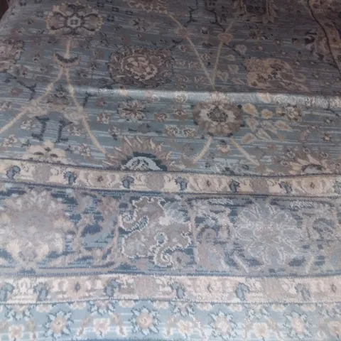 USAK DARK BLUE AND LIGHT BLUE CARPET