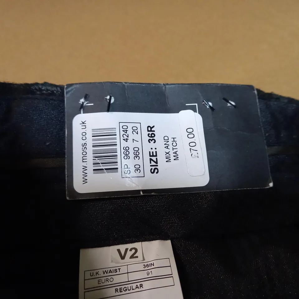 LONDON MOSS DARK GREY TROUSERS - SIZE 36R