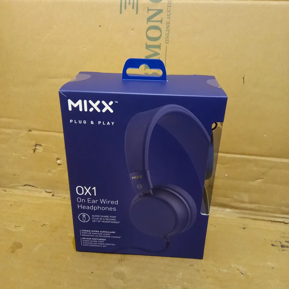 MIXX OX1 ON EAR WIRED HEADPHONES