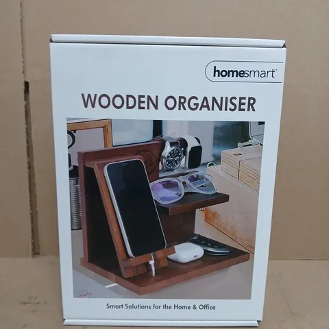 BOX OF APPROX 20 HOMESMART WOODEN ORGANISER