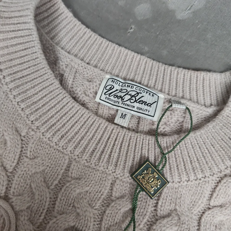 HOLLAND COOPER HARRIET CREW NECK KNIT IN TAUPE - MEDIUM