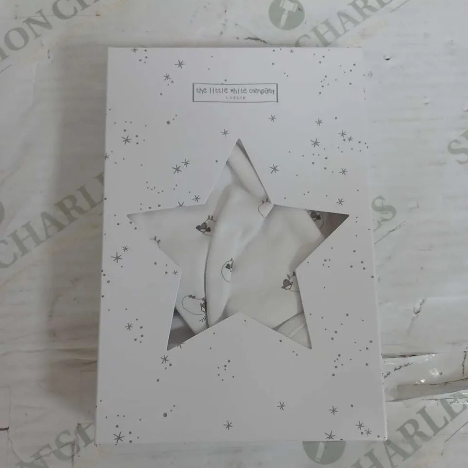 BOXED THE LITTLE WHITE COMPANY BODY SUIT - 3-6 MONTHS