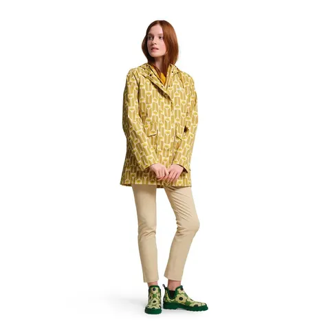 REGATTA WOMENS ORLA KIELY SWING WATERPROOF JACKET YELLOW TALL FLOWERS SIZE 16